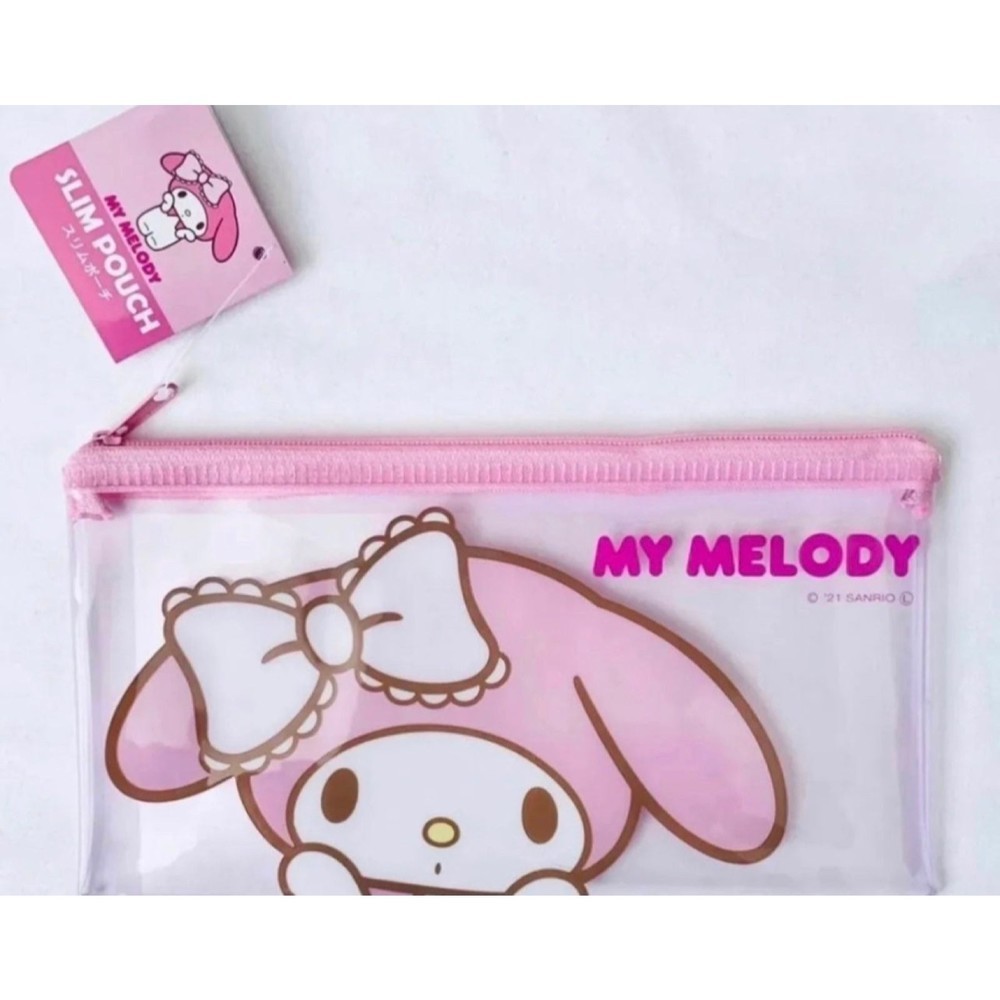 NWT My Melody pink frost zipper top bag